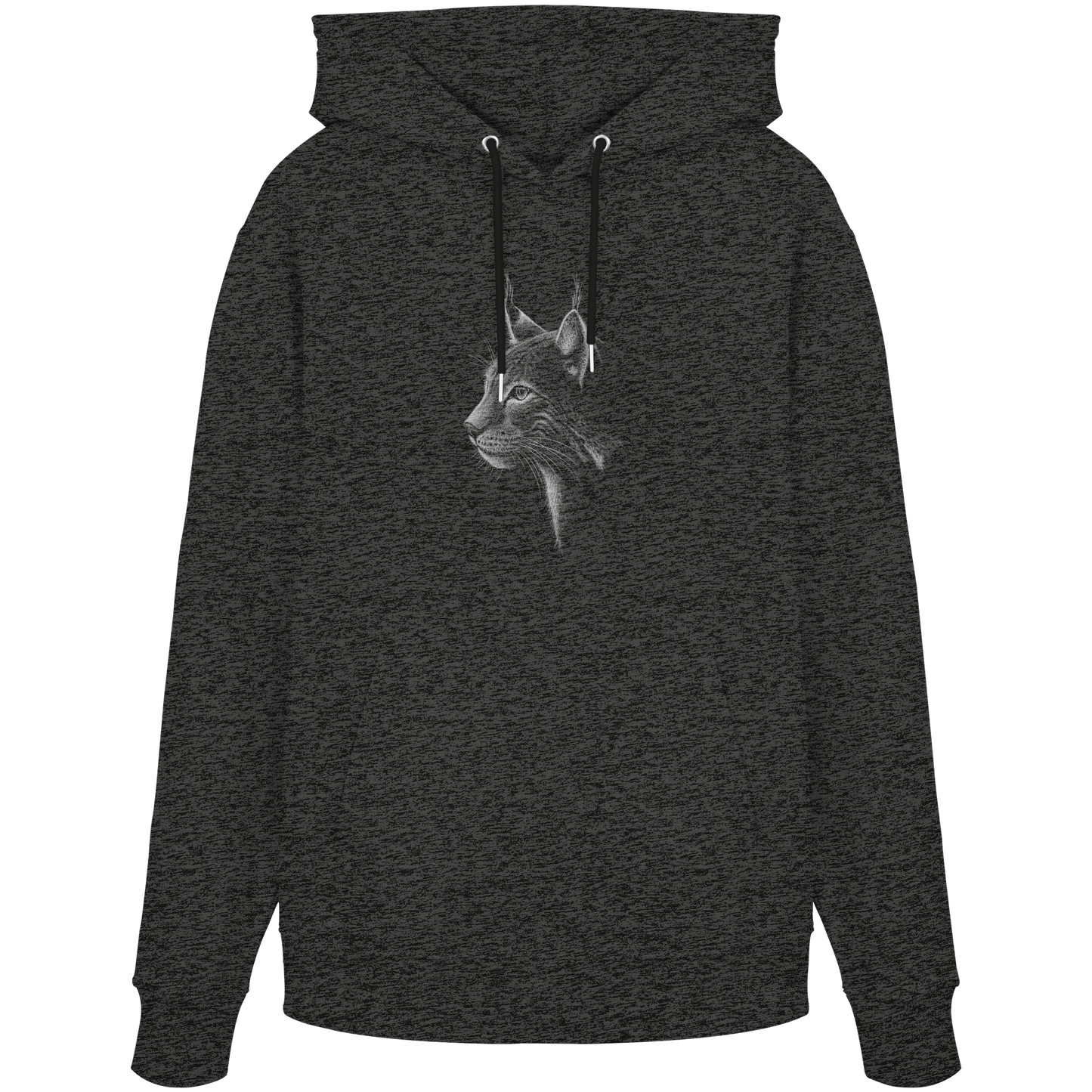 Luchs Kritzelkunst Wildkatze Illustration - Organic Hoodie