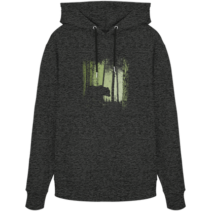 Braunbär im Zwielicht Wald - Organic Hoodie
