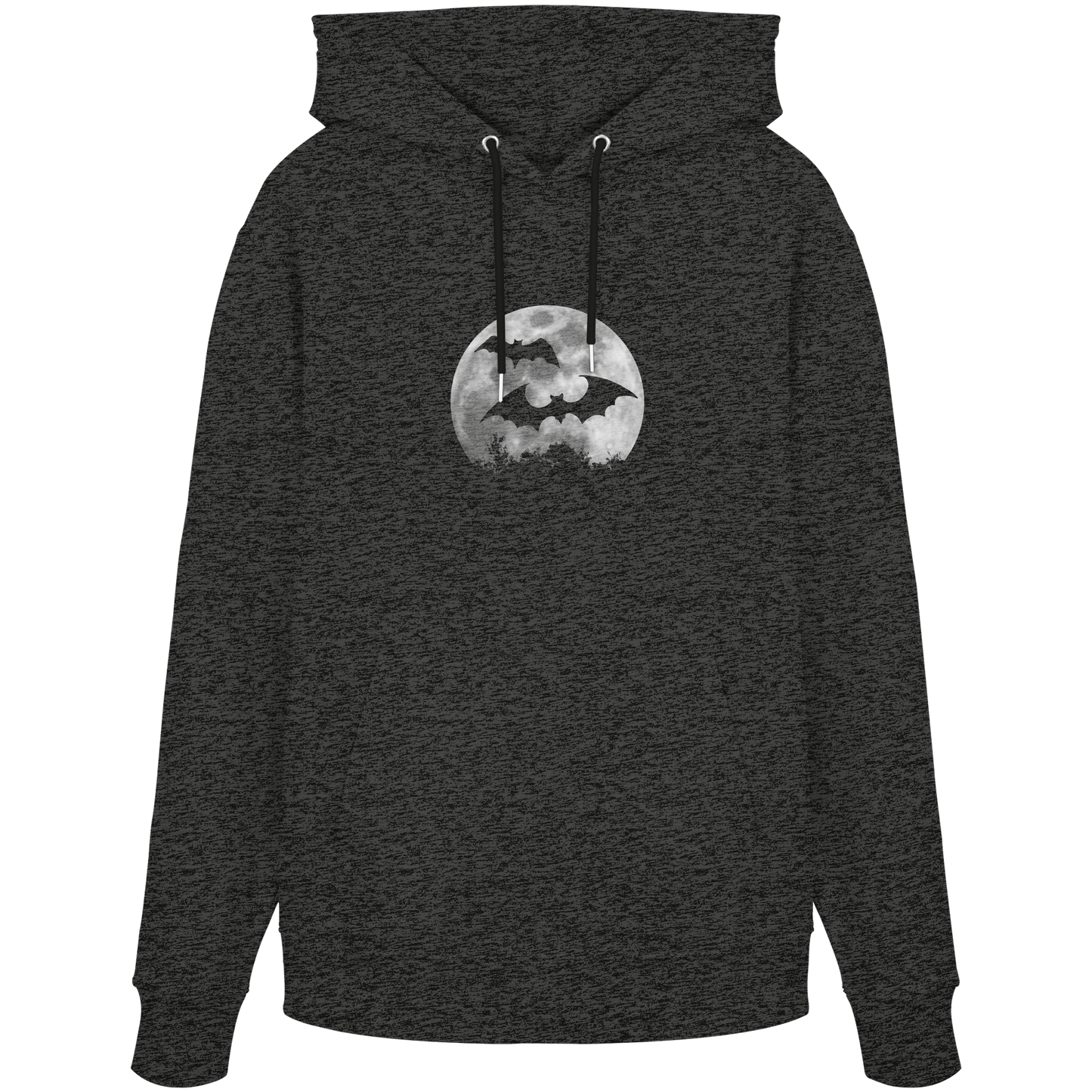 Fledermaus Silhouetten bei Vollmond - Organic Hoodie