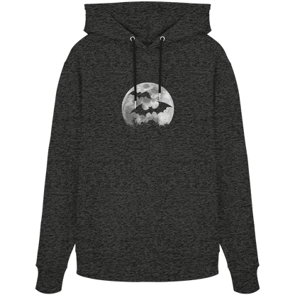 Fledermaus Silhouetten bei Vollmond - Organic Hoodie