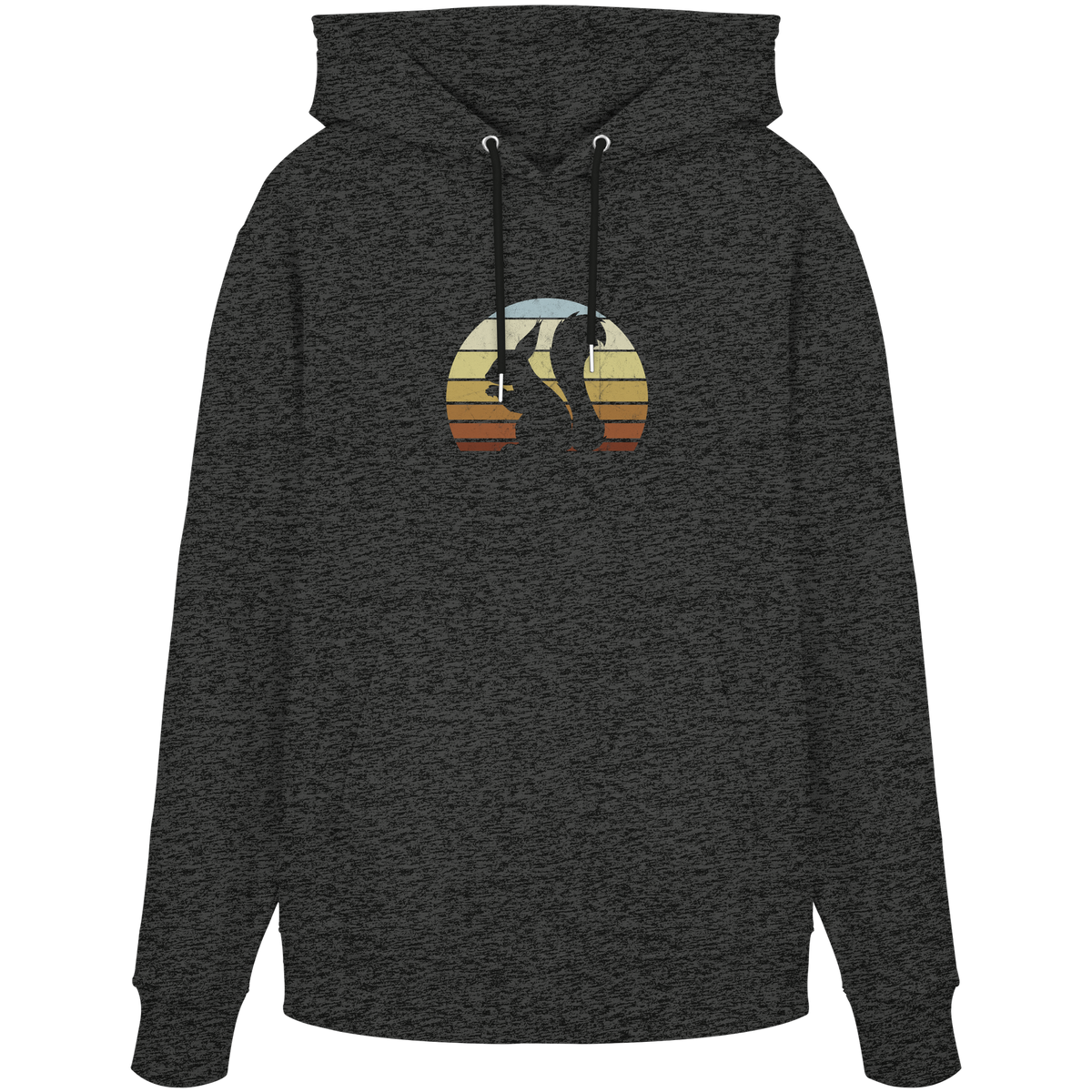Retro Eichhörnchen Silhouette - Organic Hoodie