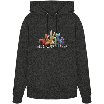 All Colors Matter! Regenbogen Tiere für Vielfalt - Organic Hoodie