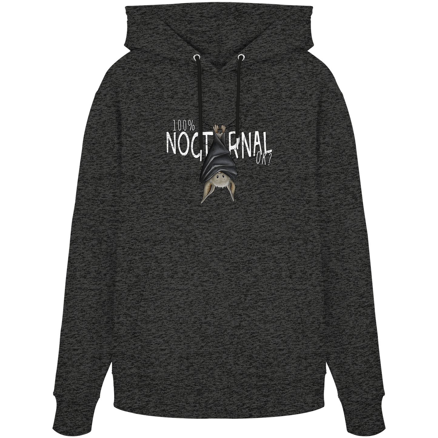 100% nachtaktive Fledermaus - Organic Hoodie