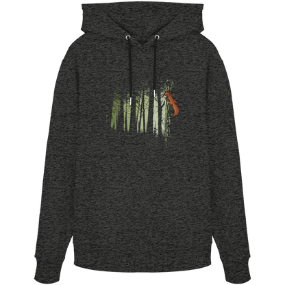 Eichhörnchen im Zwielicht-Wald - Organic Hoodie