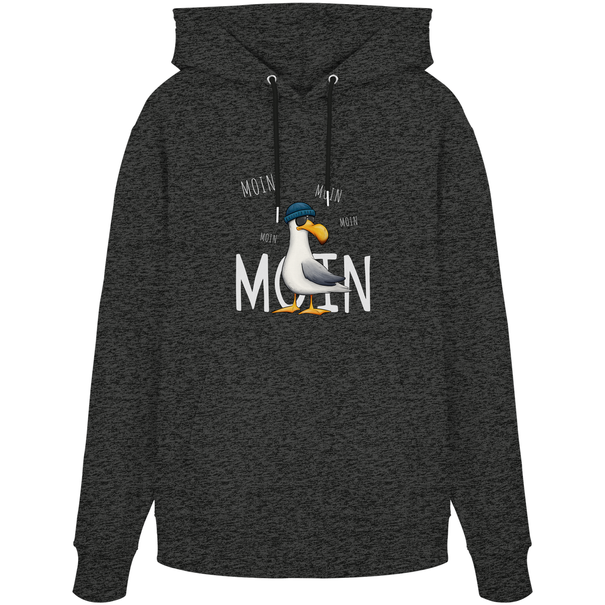 Moin Moin Lässige Hipster Möwe  - Organic Hoodie