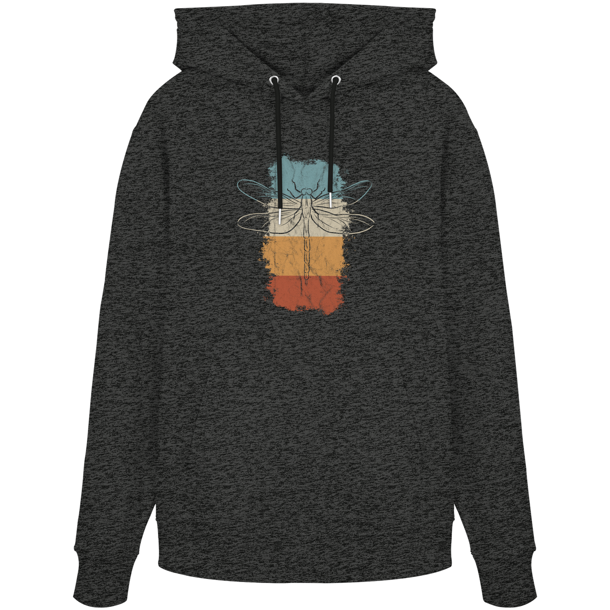 Retro Kunst Libelle | Vintage Dragonfly - Organic Hoodie