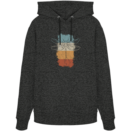 Retro Kunst Libelle | Vintage Dragonfly - Organic Hoodie