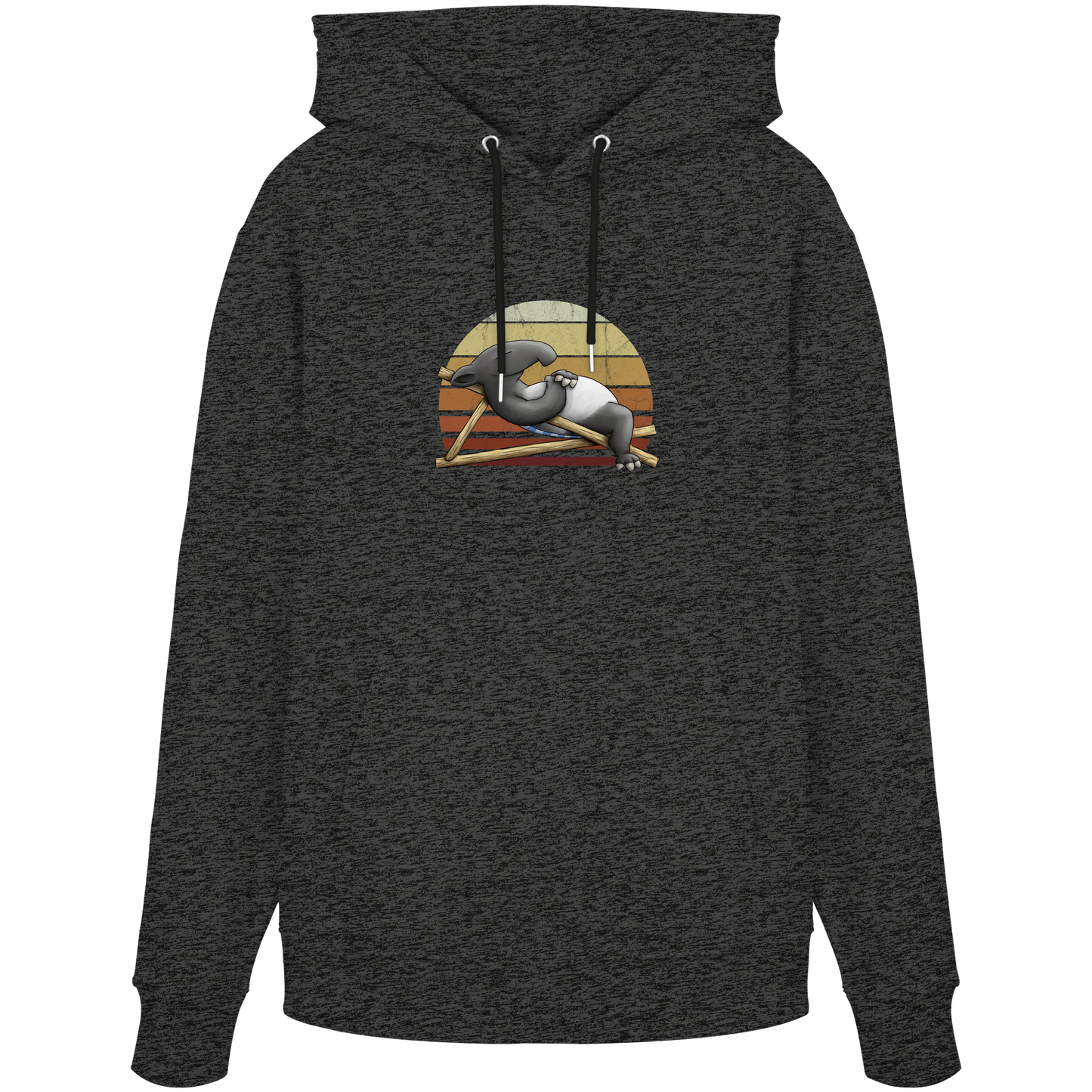Lässiger Retro Sundown Tapir - Organic Hoodie