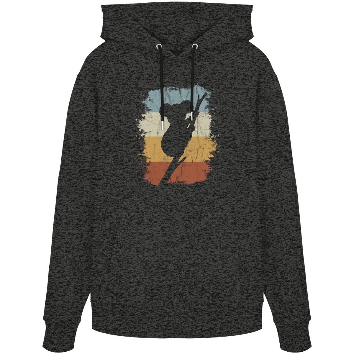 Retro kletternder Koala-Bär - Organic Hoodie