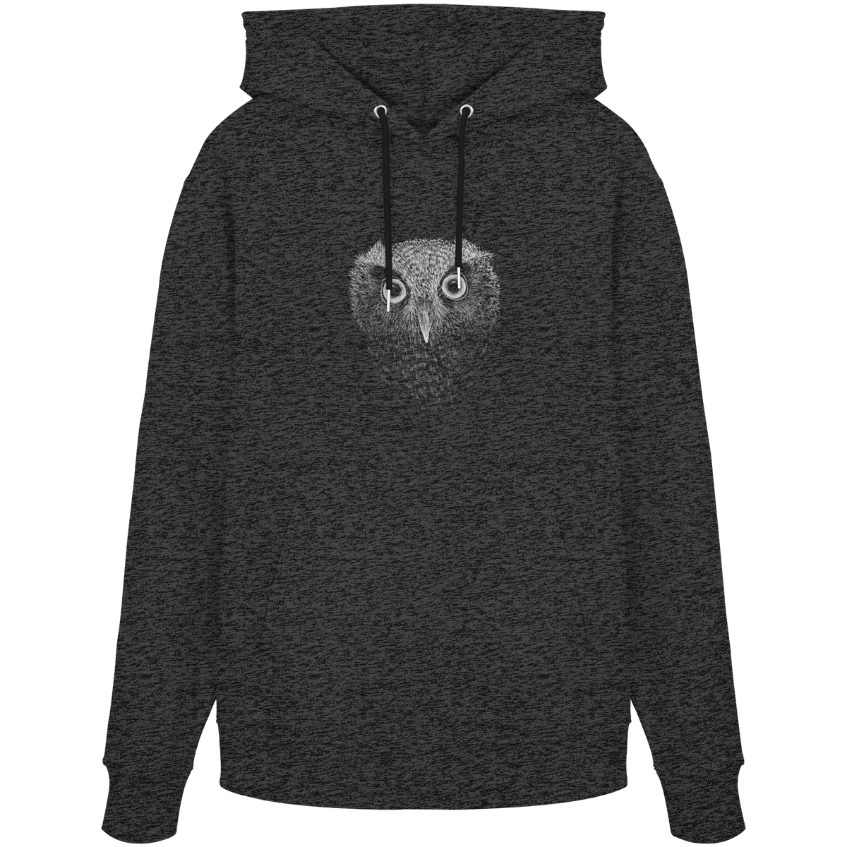 Eule Kritzelkunst Illustration - Organic Hoodie