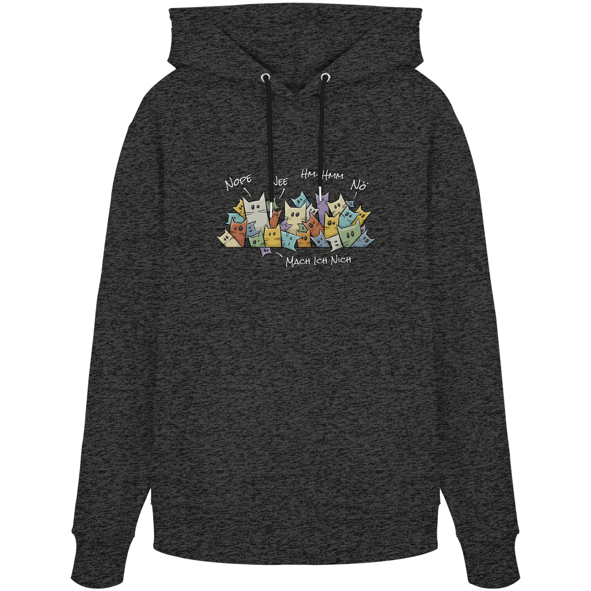 Nope, Nee, Nö Katzen - Organic Hoodie