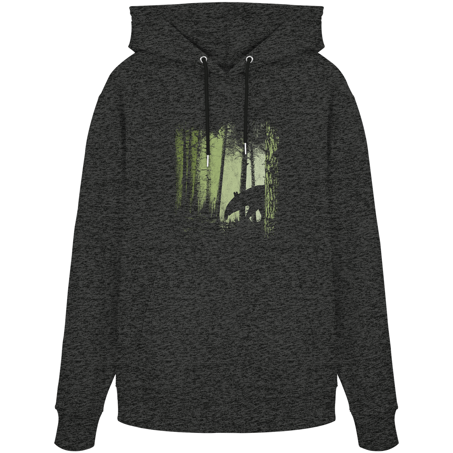 Lässiger Tapir im Zwielicht Wald - Organic Hoodie