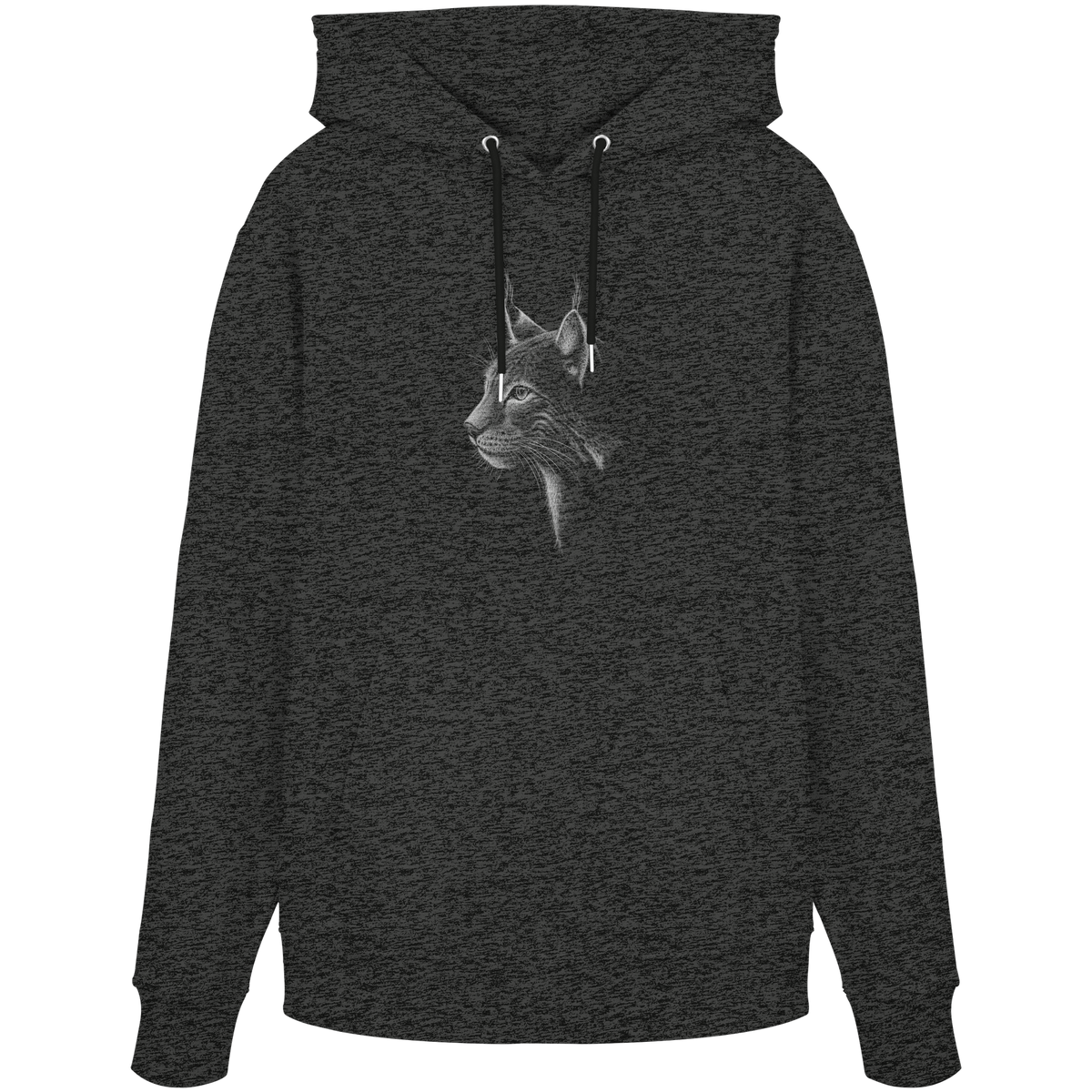 Luchs Kritzelkunst Wildkatze Illustration - Organic Hoodie