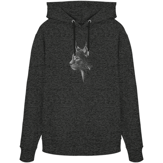 Luchs Kritzelkunst Wildkatze Illustration - Organic Hoodie