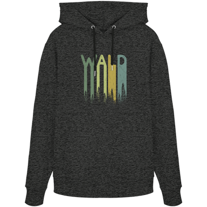 Wald Retro Forst Schriftzug - Organic Hoodie