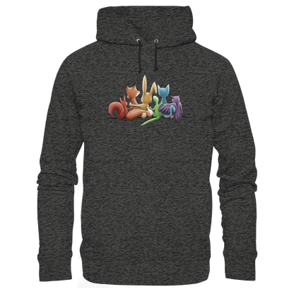 Regenbogen Tiere für Freundschaft, Toleranz und Vielfalt - Organic Hoodie
