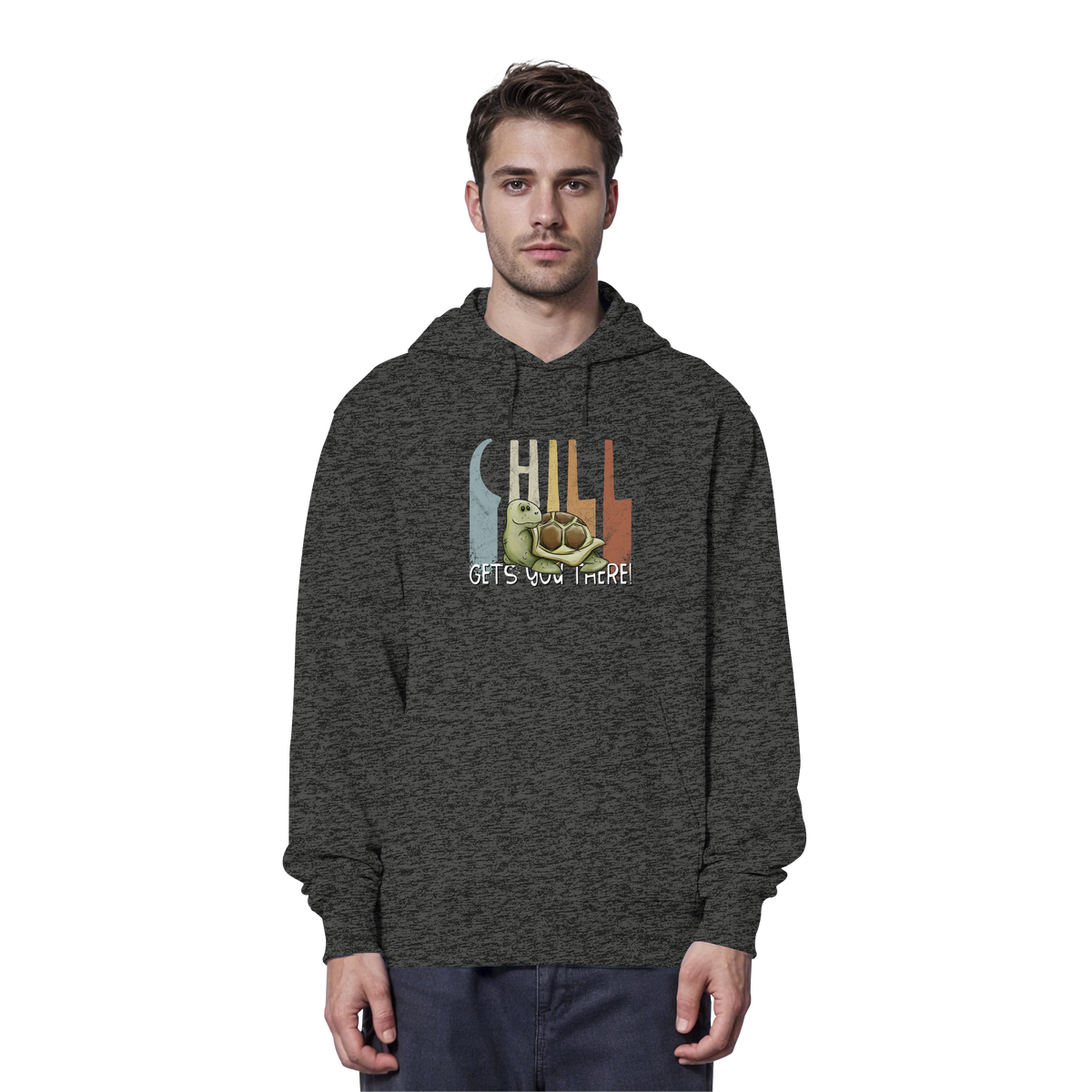 Gechillt gemütliche Schildkröte - Organic Hoodie
