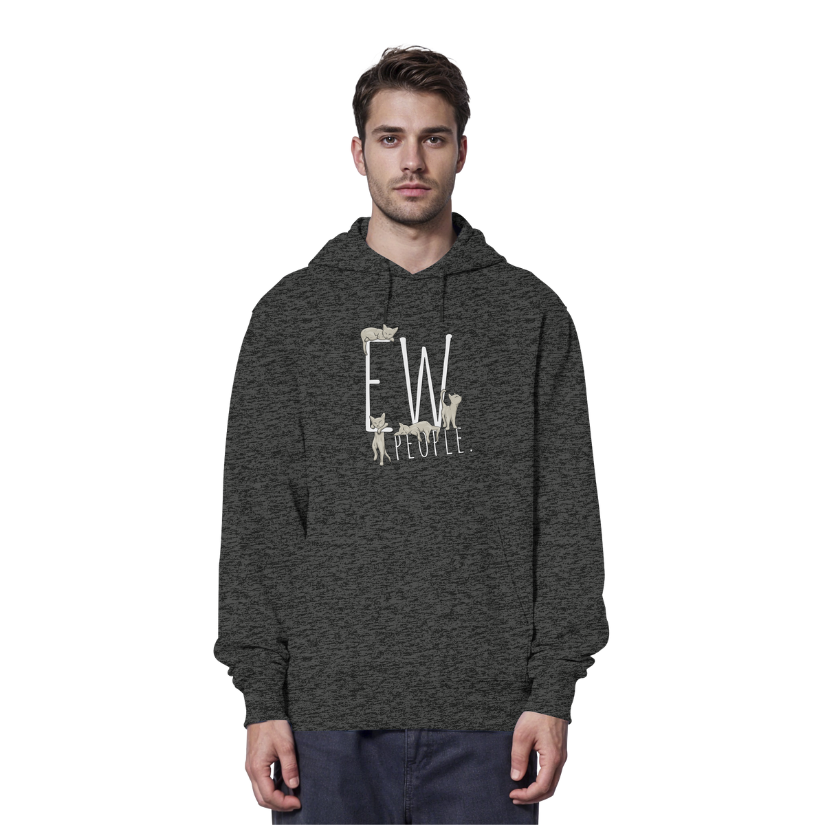 Ew, People. Sarkastische Katzen - Organic Hoodie