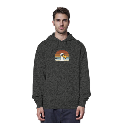 Cool lässige Retro Möwe - Organic Hoodie