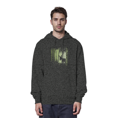 Esel im Zwielicht-Wald - Organic Hoodie