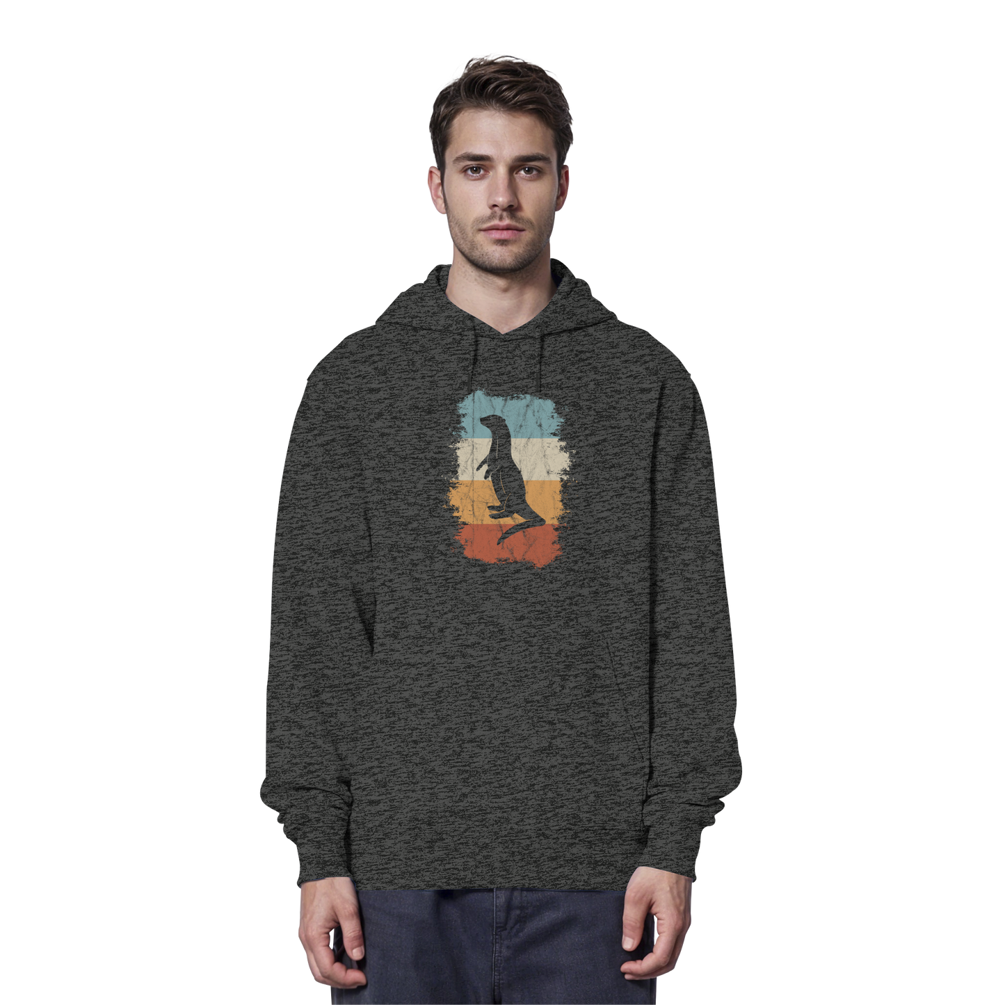 Retro Otter Fischotter Silhouette - Organic Hoodie
