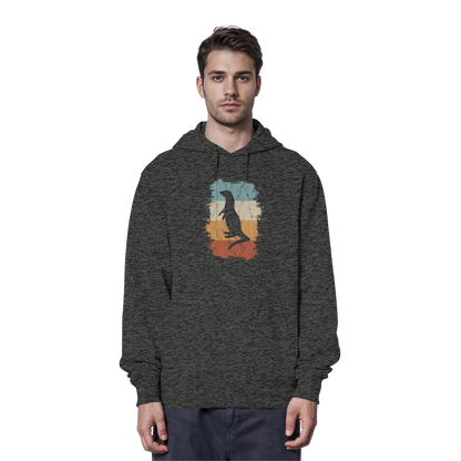 Retro Otter Fischotter Silhouette - Organic Hoodie