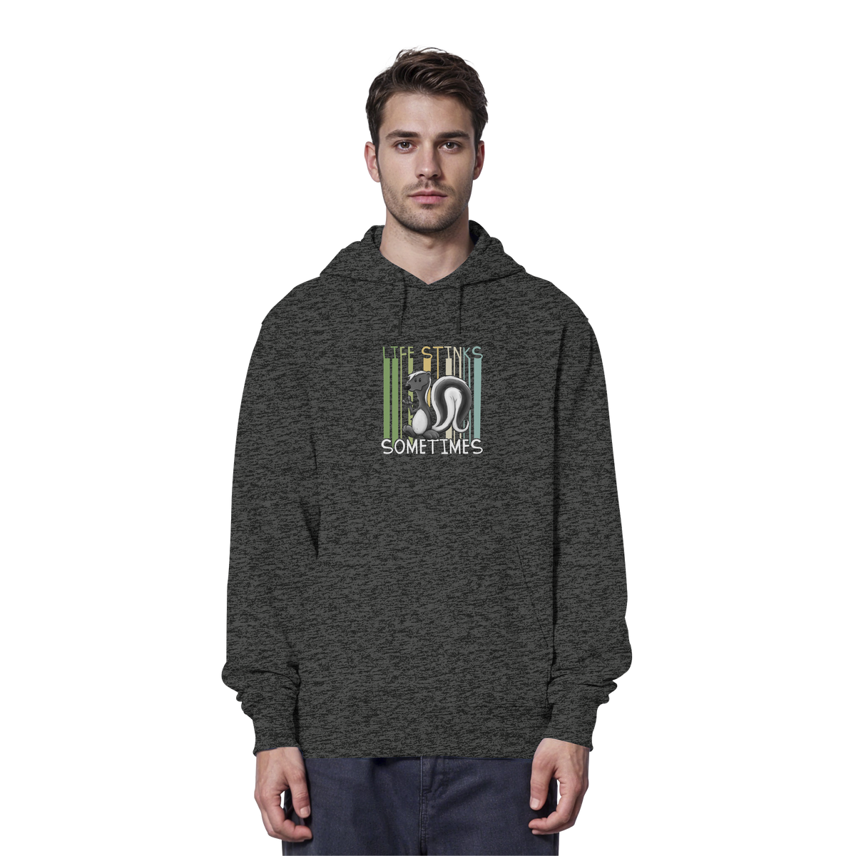 Life Stinks Sometimes Stinktier Weisheit - Organic Hoodie