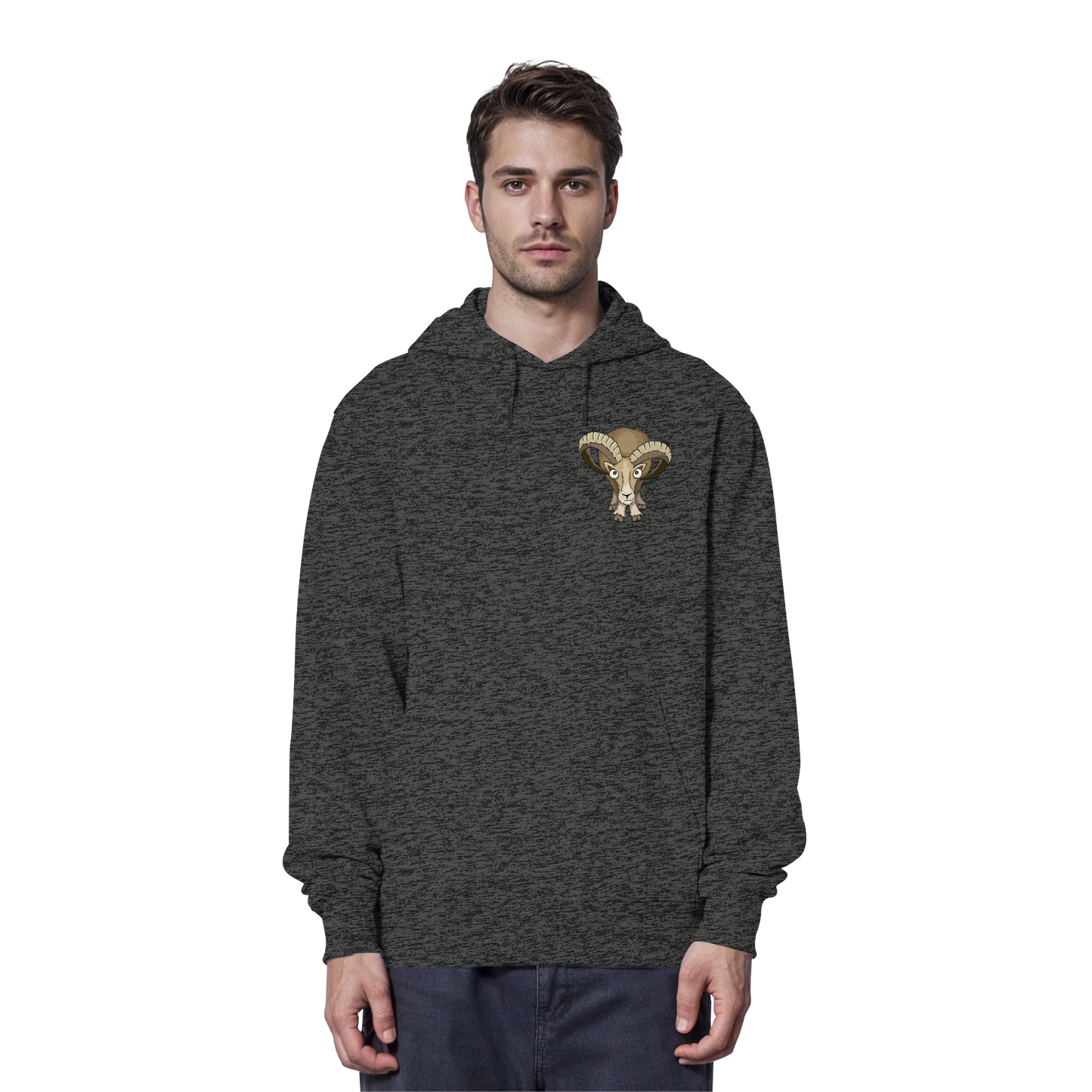 Bockiges Mufflon Widder Schafbock - Organic Hoodie