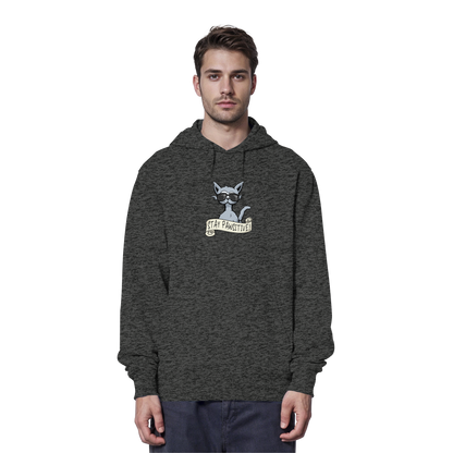 Stay Pawsitive Bleib lässig Hipster Katze - Organic Hoodie