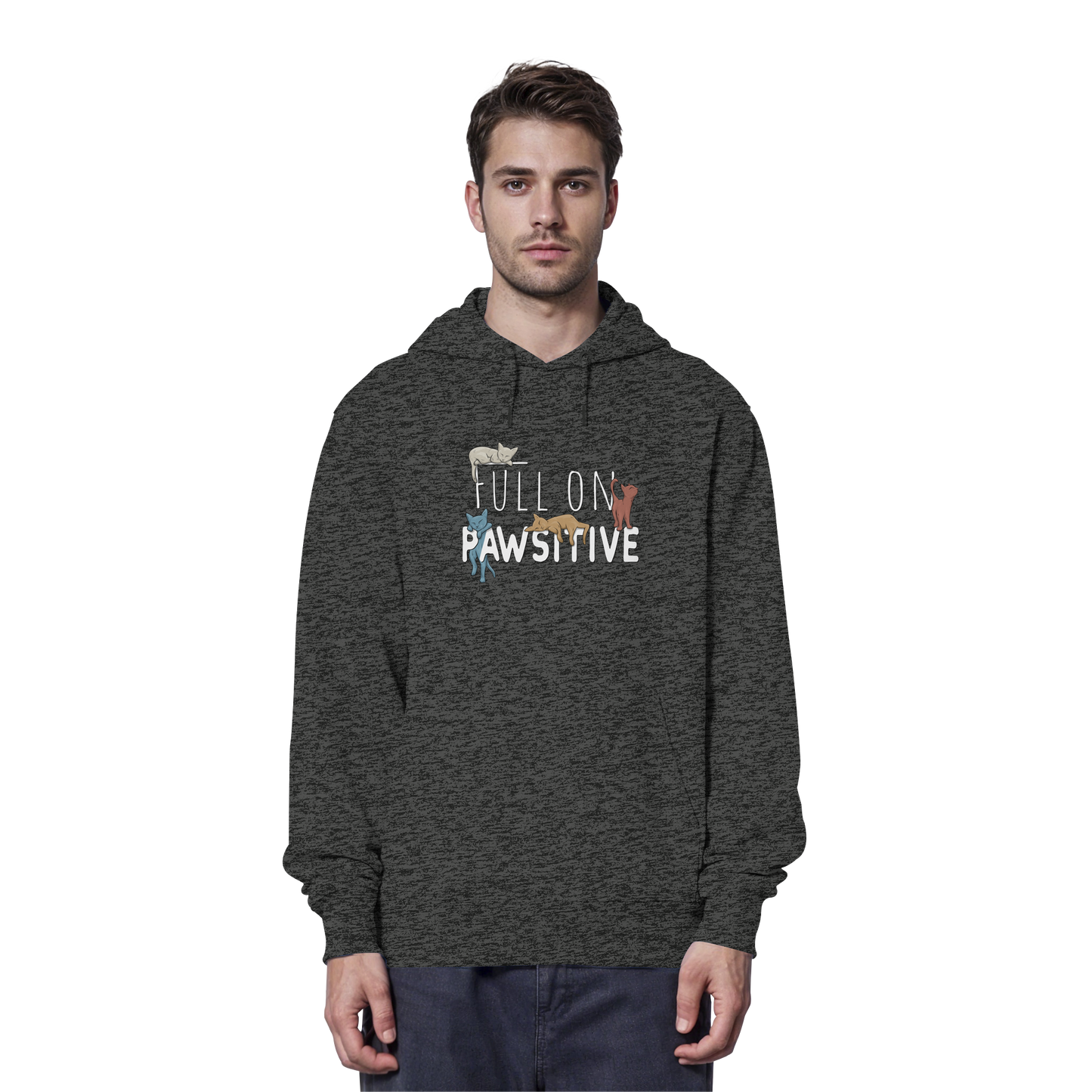 Full On Pawsitive! Gechillte Katzen - Organic Hoodie