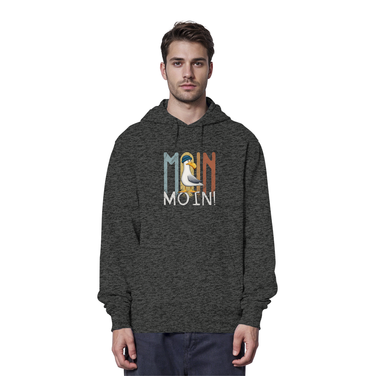 Moin Moin norddeutsche Möwe - Organic Hoodie