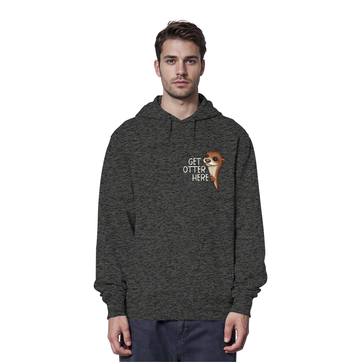Get Otter Here | Lustiger Otter Kalauer - Organic Hoodie