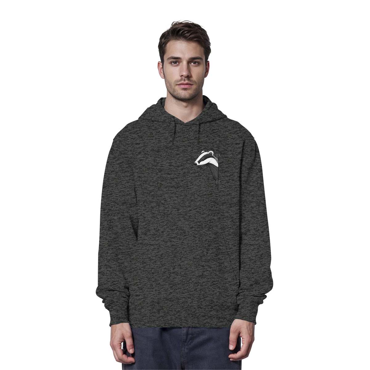 Lässiger Dachs Meister Grimbart - Organic Hoodie