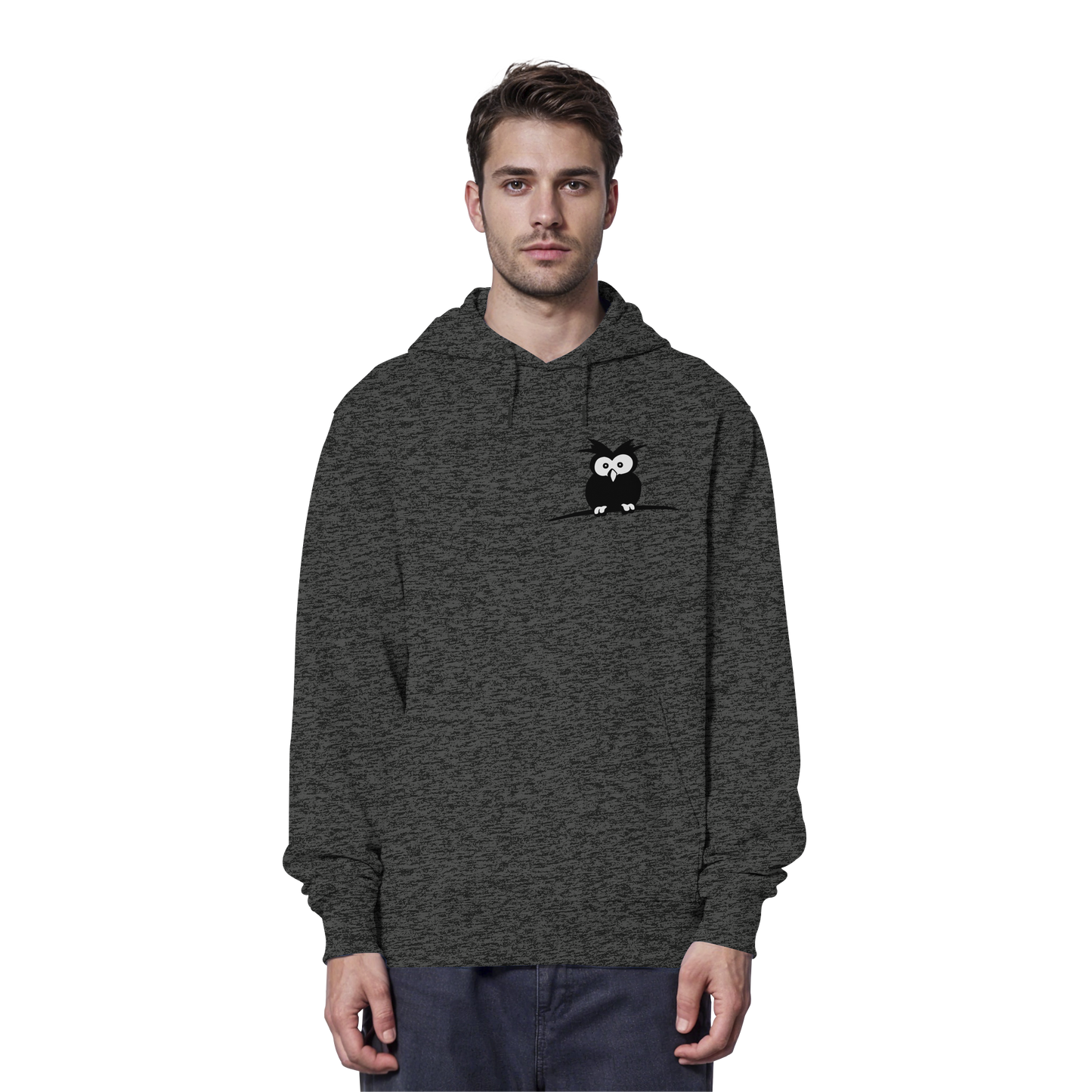 Kleine struppige Eule - Organic Hoodie