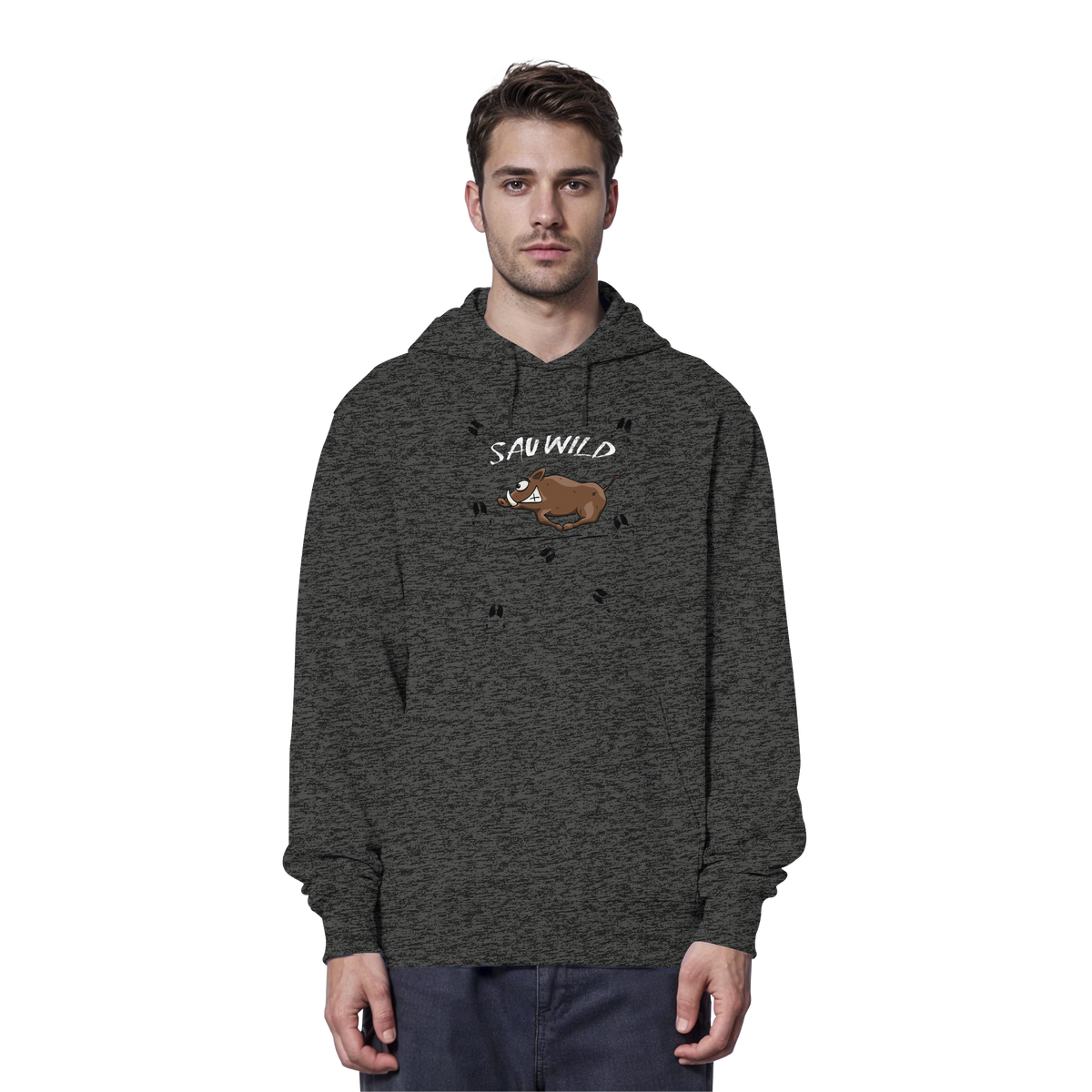 Sauwild wilde Sau | Wildschwein Keiler - Organic Hoodie