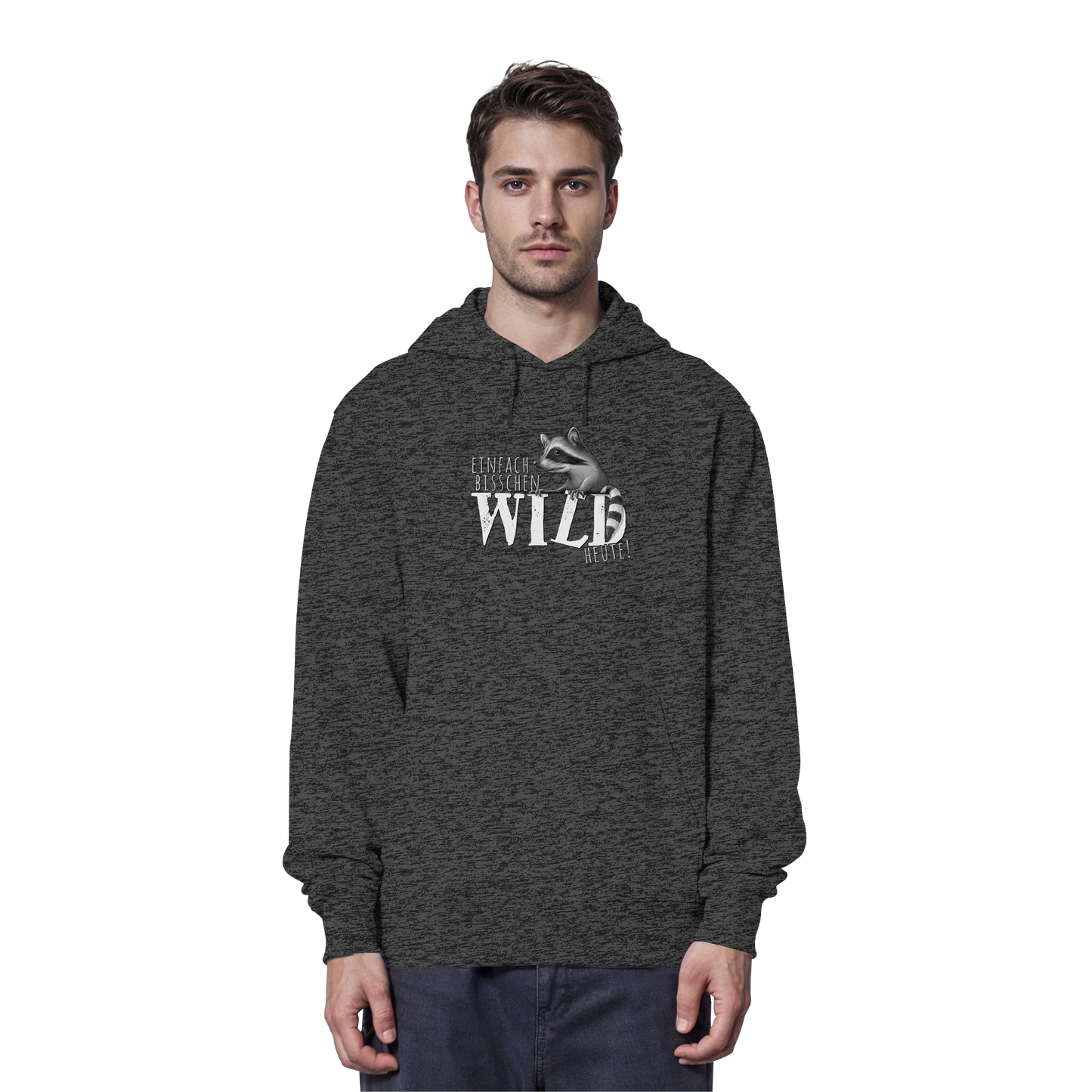 Bisschen wild heute! Waschbär - Organic Hoodie
