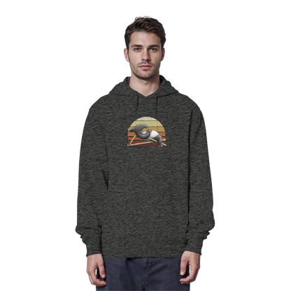 Lässiger Retro Sundown Tapir - Organic Hoodie
