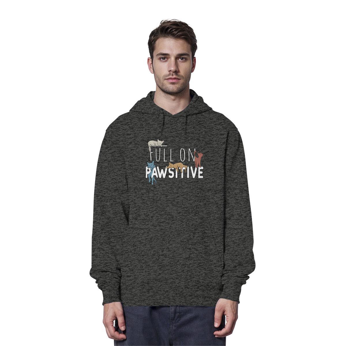 Full On Pawsitive! Gechillte Katzen - Organic Hoodie