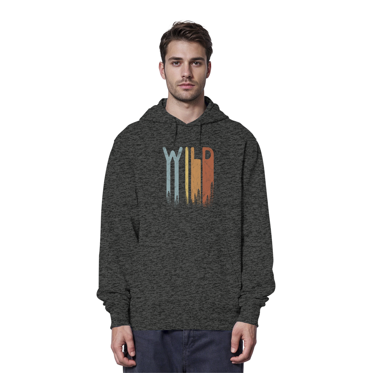 Wild Retro Schriftzug - Organic Hoodie