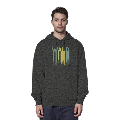 Wald Retro Forst Schriftzug - Organic Hoodie