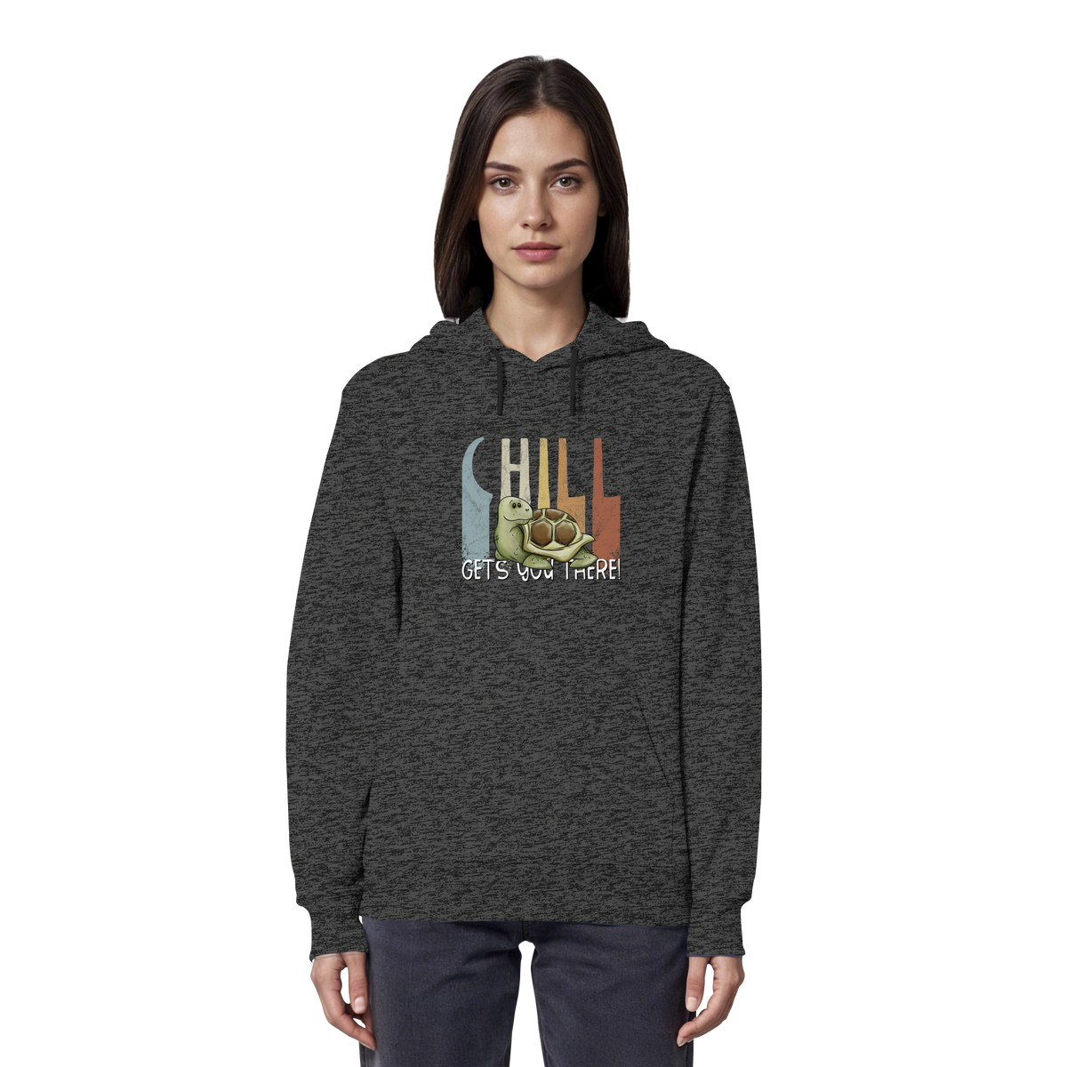 Gechillt gemütliche Schildkröte - Organic Hoodie