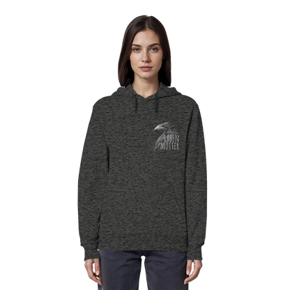 Rabenmutter schwarze Krähe Rabe - Organic Hoodie