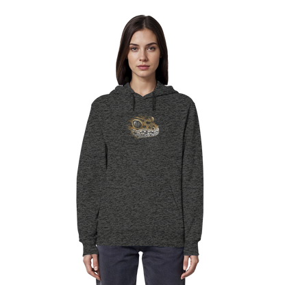 Leopard Gecko Skizze Kritzelkunst - Organic Hoodie