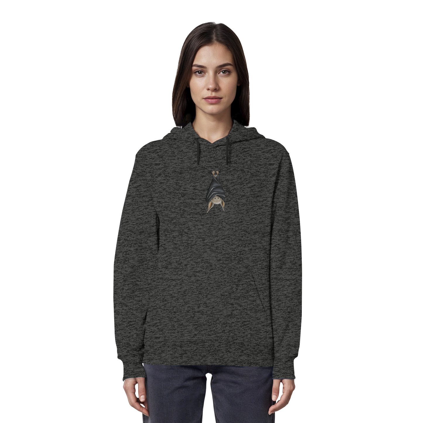 Lustig chillende Fledermaus - Organic Hoodie