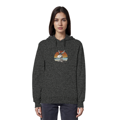 Lässiges Maultier Retro Esel - Organic Hoodie