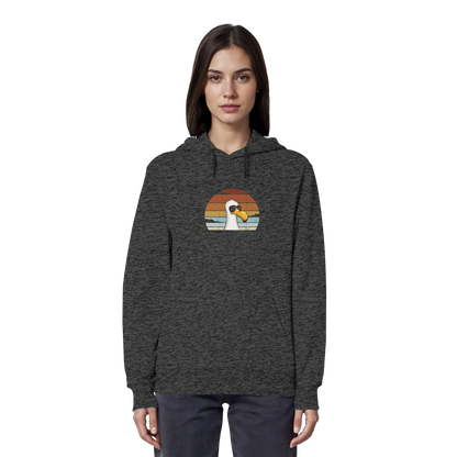 Cool lässige Retro Möwe - Organic Hoodie