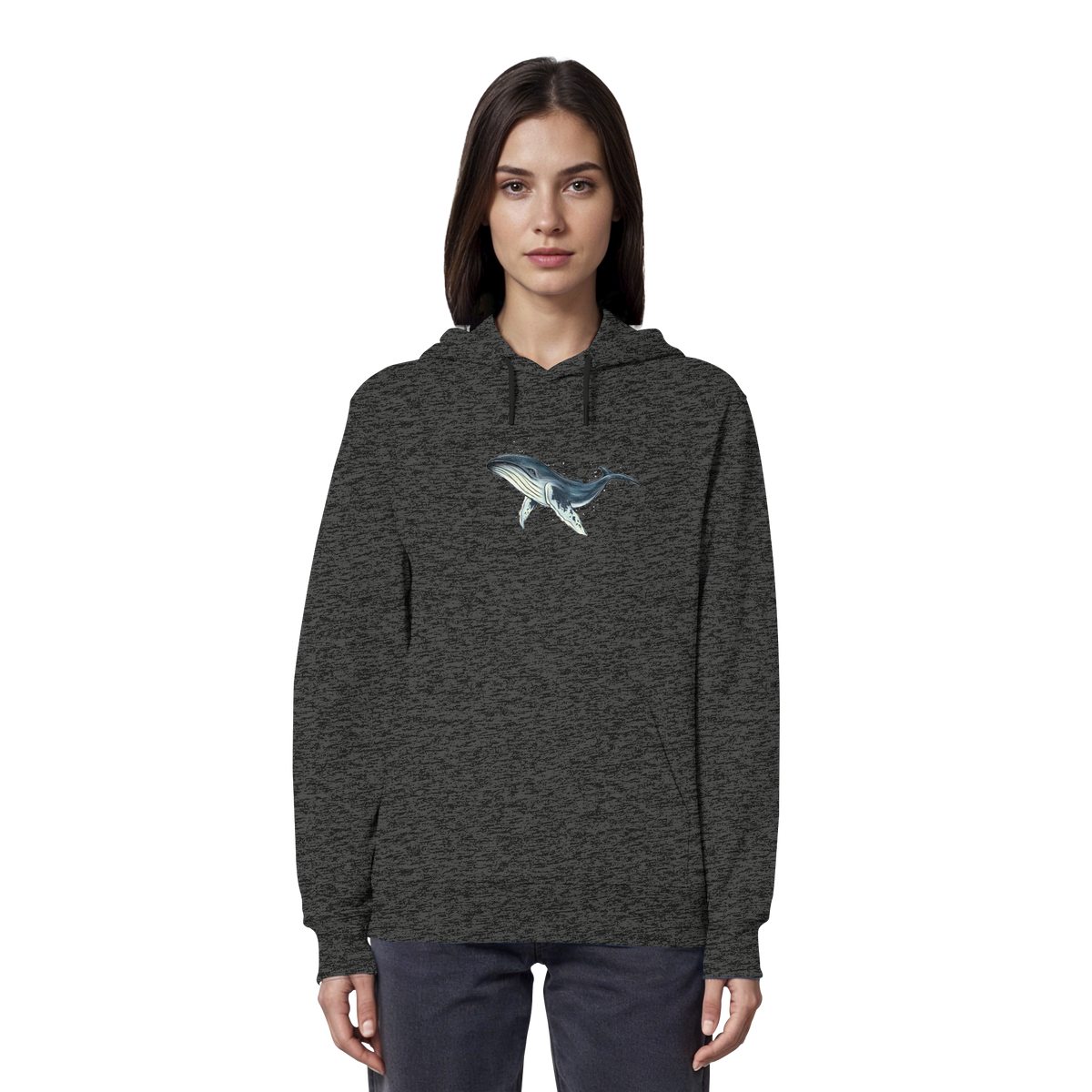 Tiefsee Ozean-Riese Buckelwal - Organic Hoodie