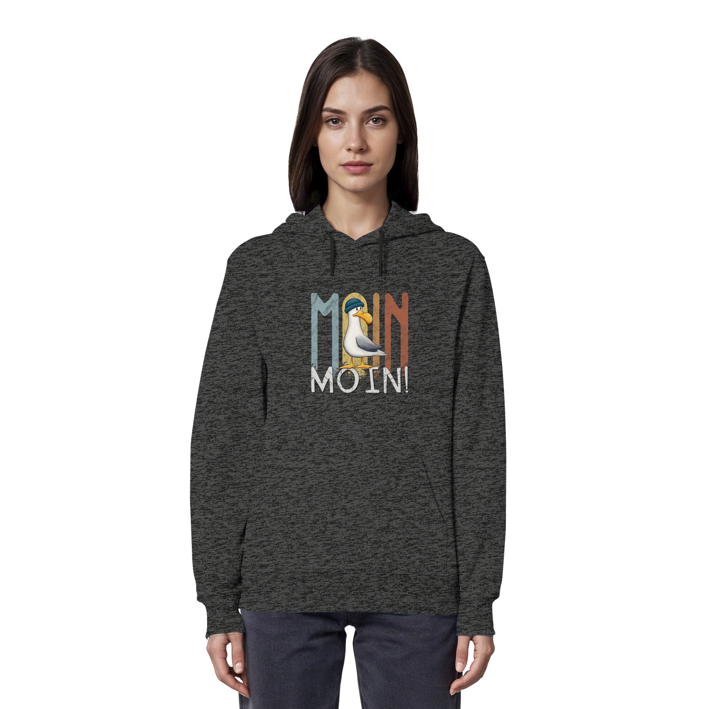 Moin Moin norddeutsche Möwe - Organic Hoodie