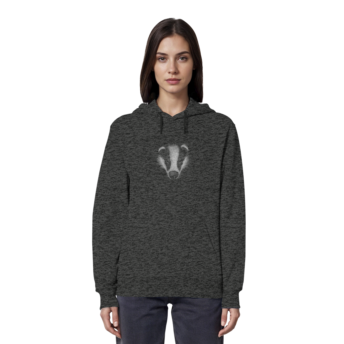 Kritzel-Kunst Dachs Illustration - Organic Hoodie