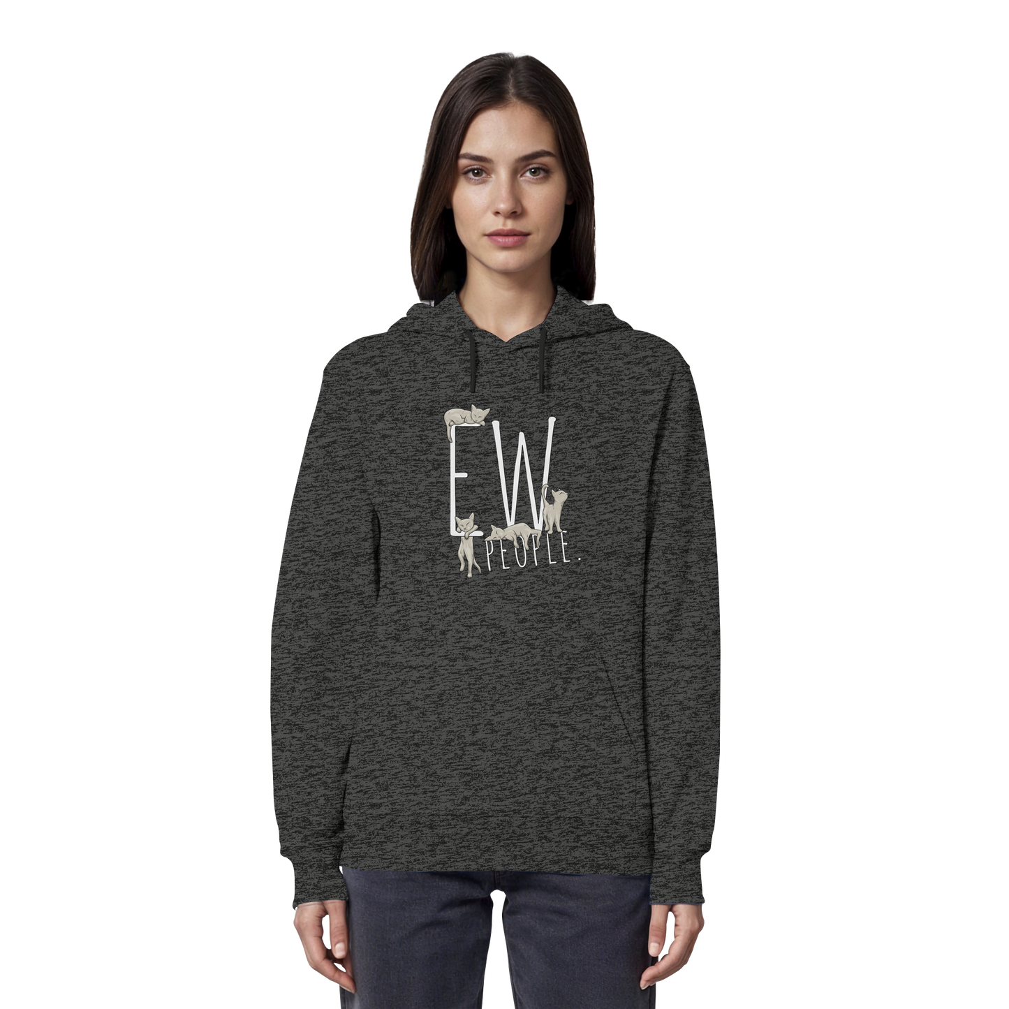 Ew, People. Sarkastische Katzen - Organic Hoodie